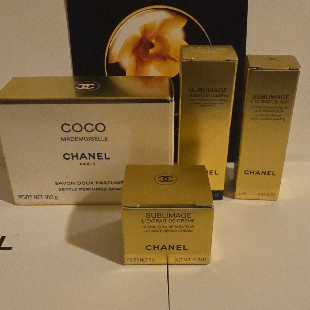CHANEL Coco Mademoiselle luxury Soap and skincare gift set. New In Box!
